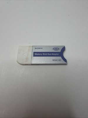 Genuine Sony Memory Stick Duo Adapter MSAC-M2 OEM-MADE IN JAPAN-TESTED!!!