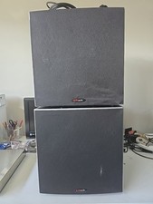 Polk Audio PSW10 Home Theatre Powered 10" Subwoofer Black 110V TESTED  X2 