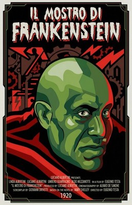 Universal Monsters IL Mostro deFrankenstein Movie Poster Matte Glossy Print