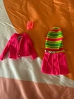 Barbie Team Ups Outfits #1855 Mod Era Vintage 1969 Mattel missing pink stockings
