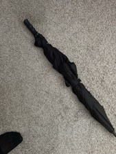 totes Mens Compact/Folding Umbrella - Black S...