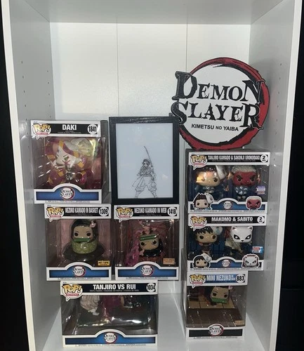 Funko Pop! Vinyl Hot Topic Exclusive Demon Slayer Daki, Nezuko, Tanjiro, Rui