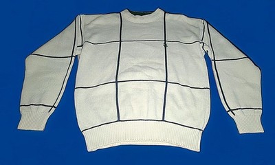 Nautica Checked Sweater - Old Model Size Medium 