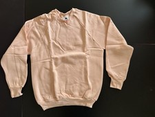 Vintage NOS 90  s Medium Peach Fruit Of the Loom Blank Raglan Sweatshirt. USA