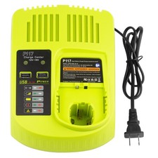 P117 Fast Charger For RYOBI For One Plus P108 18V High Capacity Lithium Battery