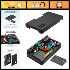 Raspberry Pi 5 Aluminum Case with Active Cooling, Dual HDMI, NVMe M.2 SSD Slot,