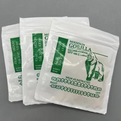 3 Mountain Gorilla American Orthodontics Dental Elastics Rubber Bands