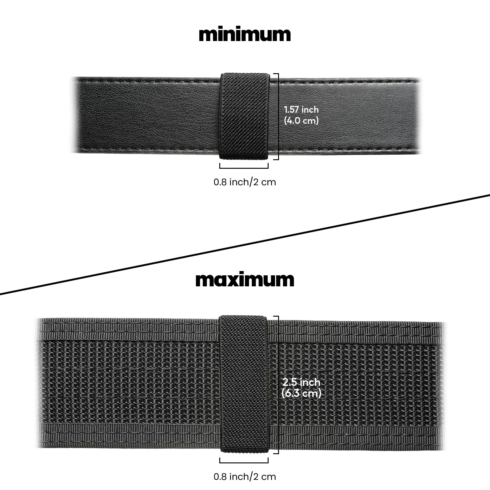 Military Belt Keepers Webbing Holder Elastic Belt Loop Stays Backpack/Harness