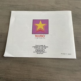 NES Star Force Instruction Manual Only &ndash; Tecmo &ndash; Original Nintendo NES