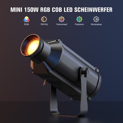 Mini 150W COB Verfolger Strahler DMX RGB Vollfarb-Bildgebung Lichter für Theater