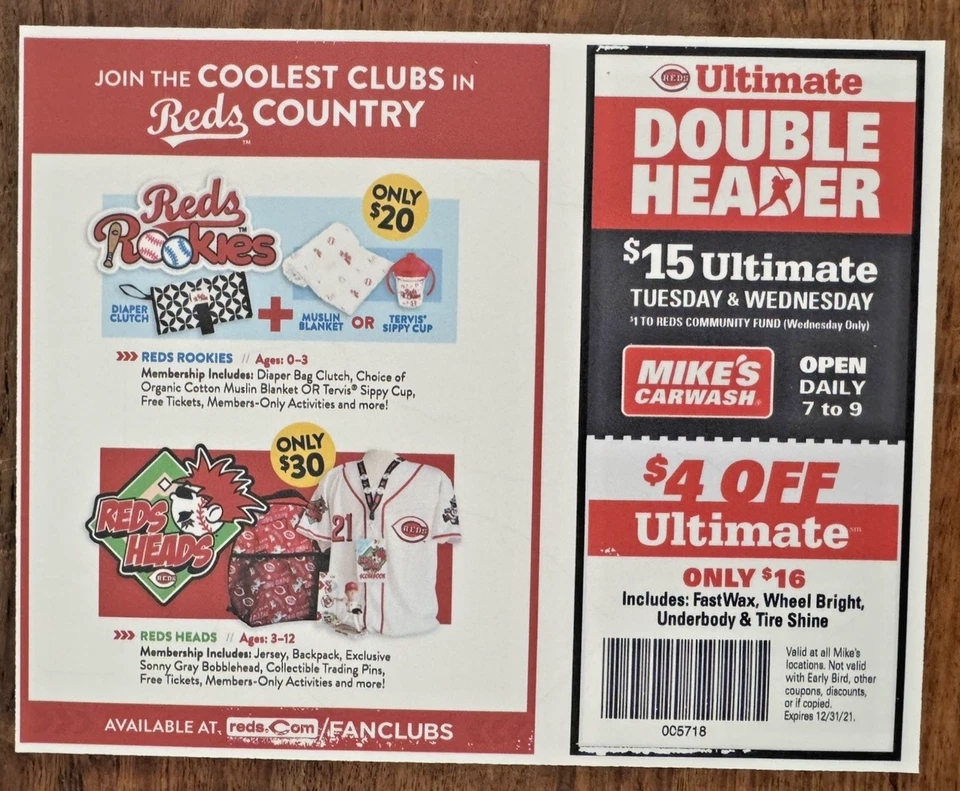 Cincinnati Reds Fathead Stickers Pair MLB Baseball Castillo Akiyama New - Image 4 of 4