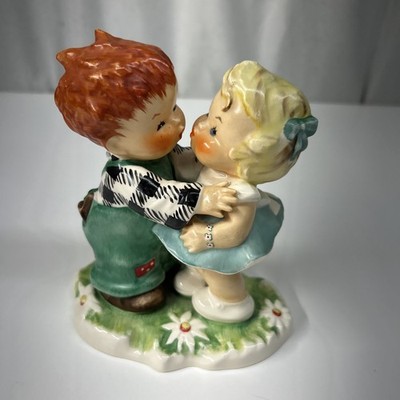 Vtg Goebel Charlot Redhead BYJ18 The Stolen Kiss Boy/Girl Figurine 1957