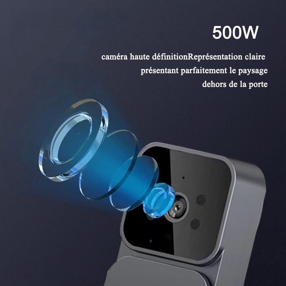 Smart Video Doorbell Phone Security Camera Door Bell Ring Intercom WiFi Wireless