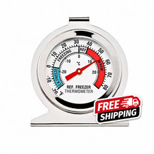 Refrigerator Freezer Thermometer Large Dial Thermometer..