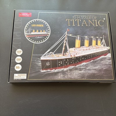 CubicFun 3D Puzzles for Adults - LED Titanic 35'' Large Ship - New Home Desk ...