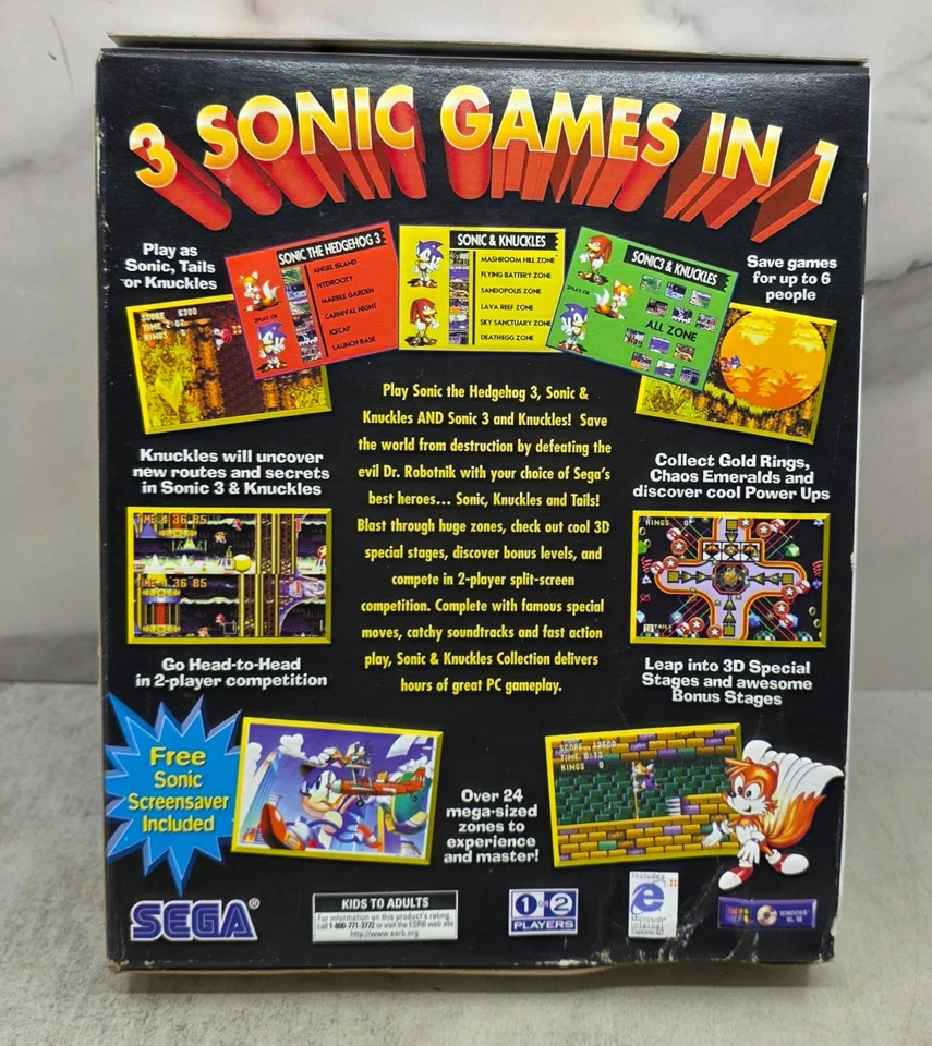 NEW Sonic & Knuckles Collection Sega PC Game Boxed Edition Rare - Image 2 of 4