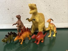 Vintage Dinosaur Lot Of 6, Squishimals And 5 Figures