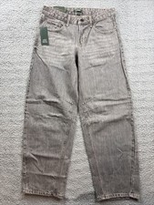 Wild Fable Jeans Womens 4 Gray Mid Rise Barrel Leg Rigid Denim 32 Inseam