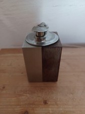 Ronson Varaflame Feuerzeug im Edelstahl/Holz Mantel - funktionsfähig & Vintage