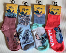 NEW DISNEY  STITCH KIDS SOCKS  SHOE SIZE 10-4  BUY 1 or ALL  1 SHIP