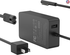 65W Charger Compatible with Microsoft Surface Pro 11, 10, 9, 8, 7 , 7, 6, 5, 4,