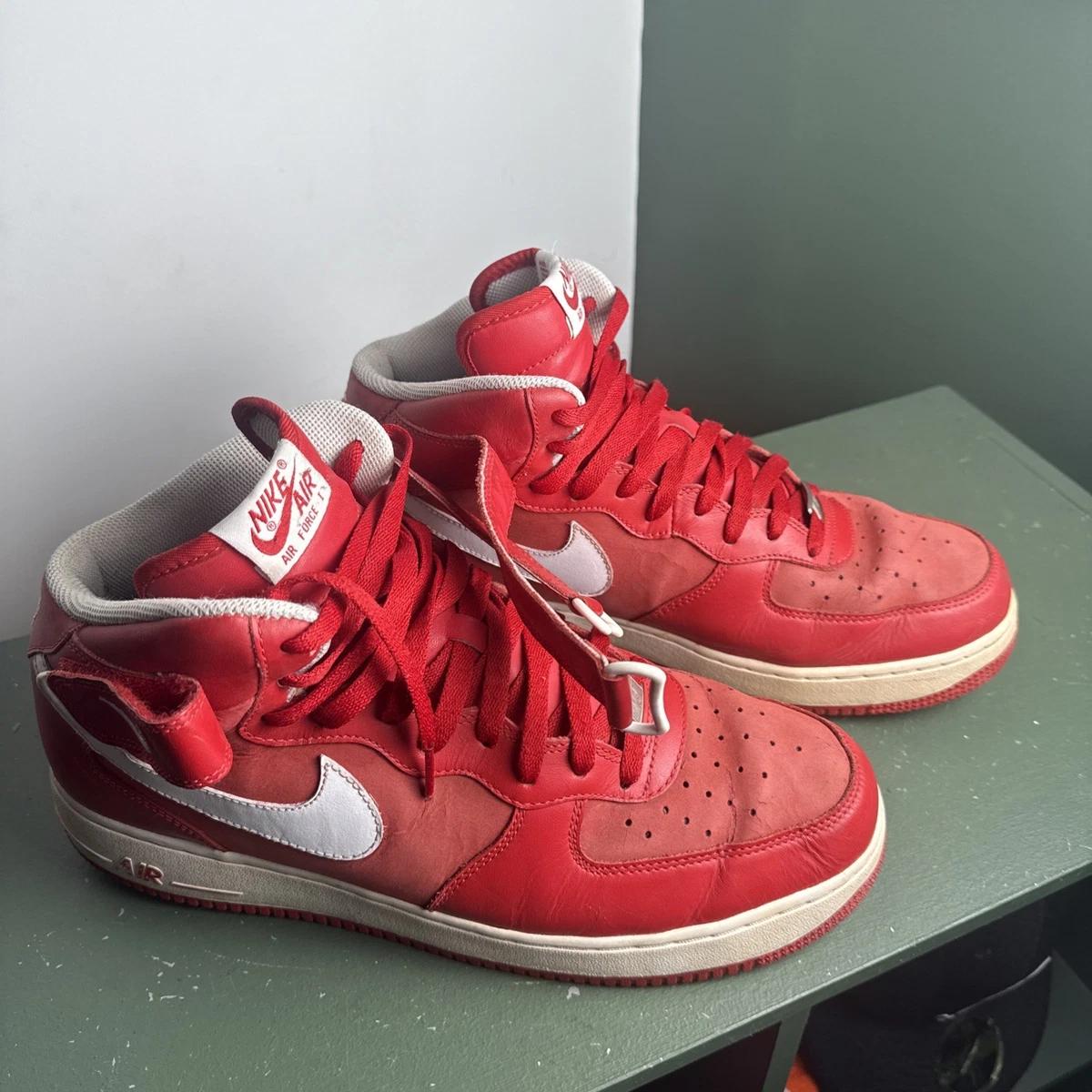 Nike Air Force 1 Canvas Mid Red for Sale | Authenticity Guaranteed