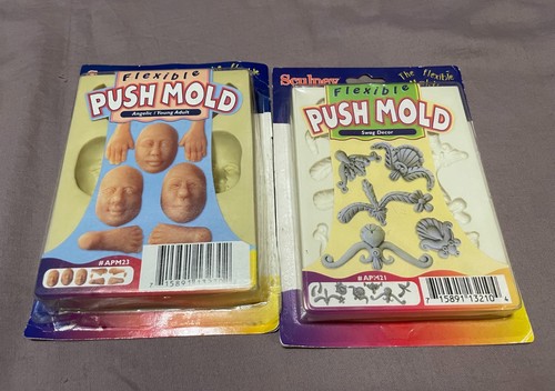 Sculpey Flexible Push Mold Art Face Swag Decor + Angelic Polymer/Clay/Soap/Wax