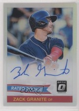 2018 Panini Donruss Optic Holo Prizm Zack Granite #84S-ZG Auto 0b3