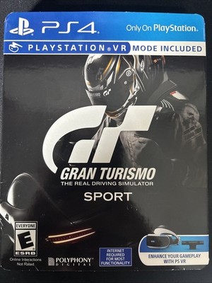 Gran Turismo Sport Steel Book Limited Edition Sony PlayStation 4 PS4 VR CIB