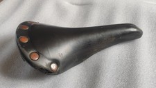selle San Marco Regal Girardi cuir noir vintage Made in Italy