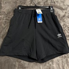 Adidas Originals Adicolor Essentials French Terry Shorts Womens XS Black Cotton