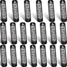 20 Pack Led Strobe Lights - Amber White Flashing Warning Lights For Trucks Suvs 20 Pack Led Strobe Lights - Amber White Flashing Warning Lights For Trucks Suvs