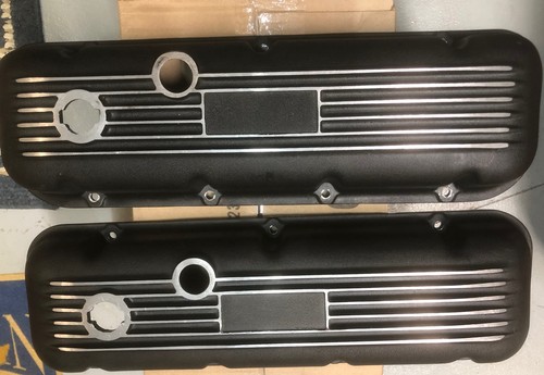 Mercruiser Performance 420 BBC Gen 4 Valve Covers Textured Black Great Shape