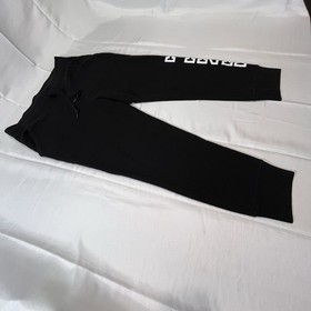 Victoria Secret Pink Women L Black Jogger Sweatpants Everyday Skinny Lounge Cozy