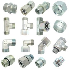 Hydraulik Verschraubungen Fitting Schneidringverschraubungen metrisch Verbinder