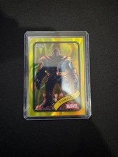 2025 Topps Chrome Marvel Thanos Yellow Lava Refractor #158