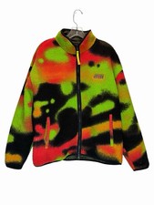 Nike Air Jordan Men  s Flight MVP Sherpa Full Zip Jacket, Infrared Spray - Large