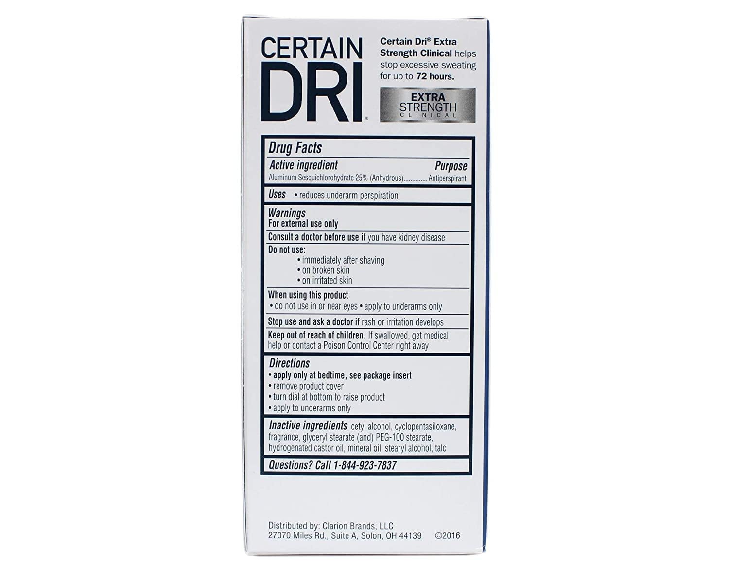 7/27 Certain Dri Antiperspirant Solid for Excessive Perspiration-1.7 oz