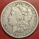 1881-CC Morgan Silver Dollar. Free Shipping