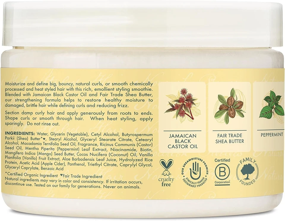 Shea moisture Jamaican Black Castor Oil Smoothie W/ Shea Butter Cider Vinegar - Image 2 of 4