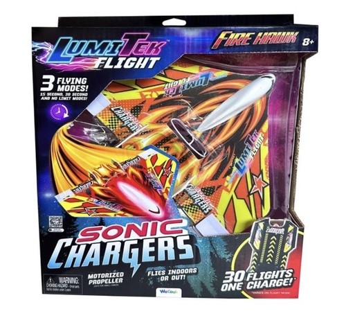 Avión cargadores sónicos LumiTek Flight, 3 modos de vuelo, hélice motorizada - Imagen 1 de 5