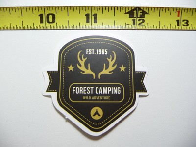 CAMPING FOREST HIKE HIKING DECAL STICKER OUTDOORS PARK WILD