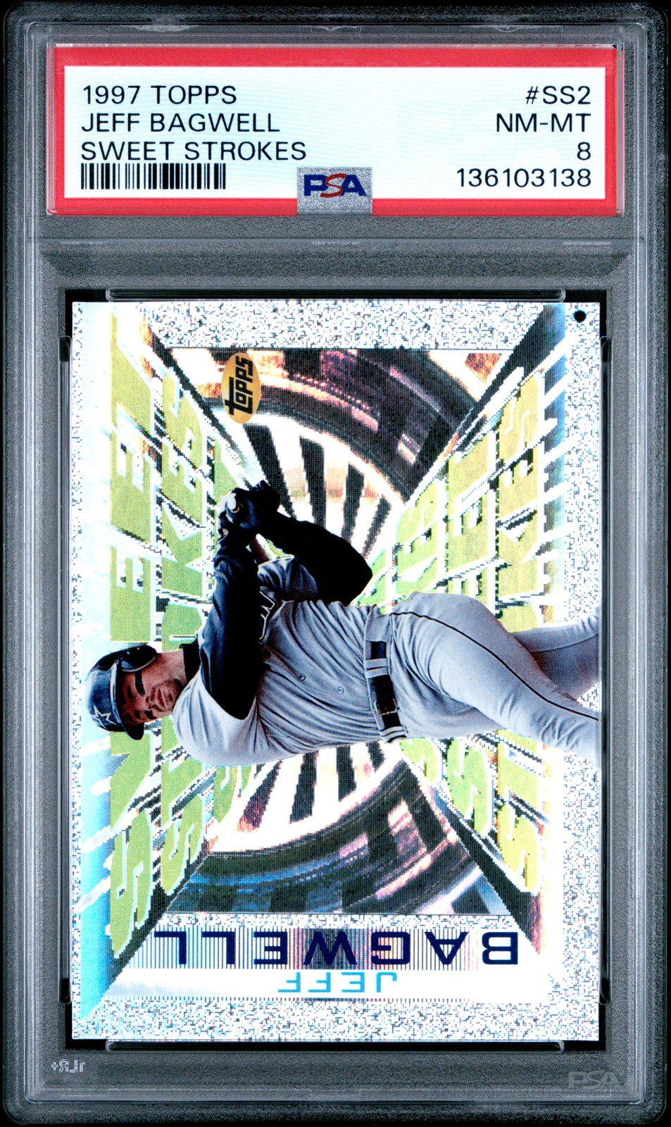 1997 TOPPS SWEET STROKES #SS2 JEFF BAGWELL PSA 8