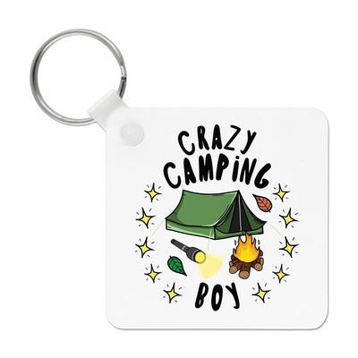 Crazy Camping Boy Stars Schlüsselanhänger Festival Happy Camper Kids Kinder