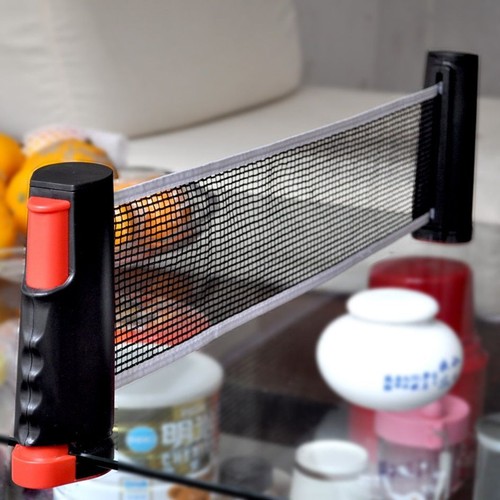 Retractable Ping Pong Table Tennis Net Portable Indoor/Outdoor Home Standard Net - Picture 12 of 16