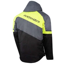 KATAHDIN GEAR RECON JACKET MENS, BLACK/GREY/HI-VIZ - 2X-LARGE