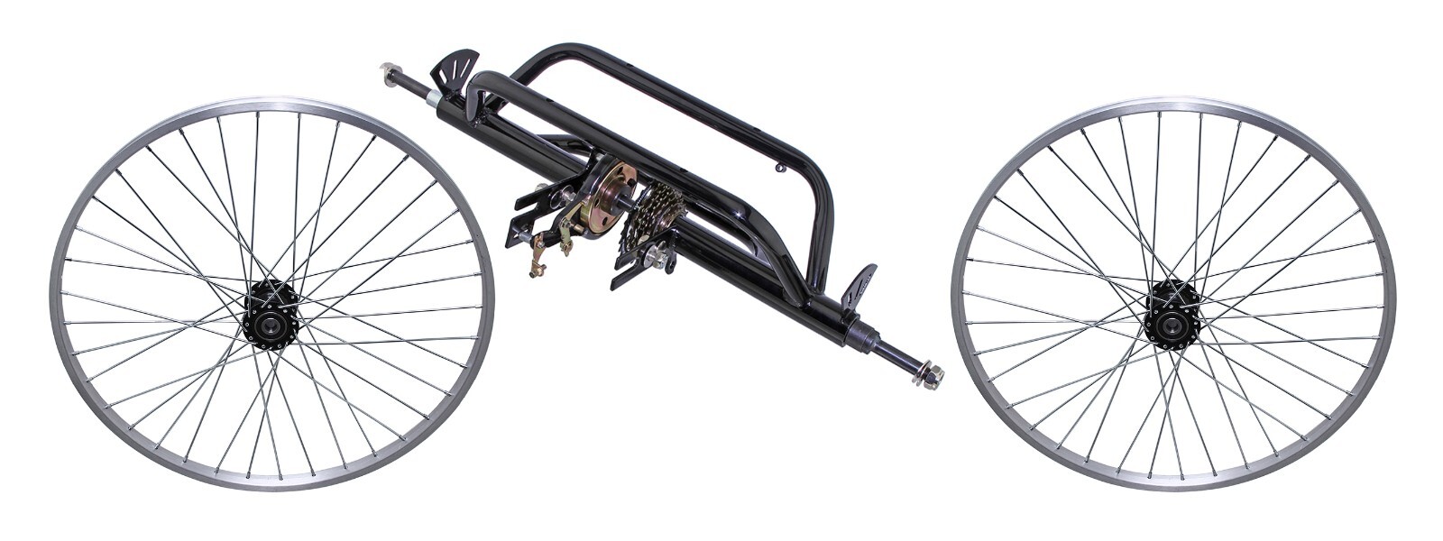 Package SPECIAL Deal Trike Conversion Kit 7 Speed, W/ 26"  Wheels 15mm BEARINGS.
