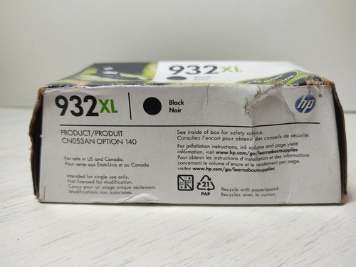 HP 932XL Original BLACK Ink Cartridge 1-Pack Exp Nov/2022 BRAND NEW - Bild 5 von 7
