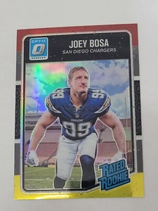 2016 Donruss Optic Rated Rookie Red and Yellow Joey Bosa #175 RC Chargers