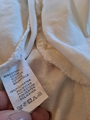 Flam Mode Ribbon Denim Jacket Cream Size L BNWT - Picture 8 of 12